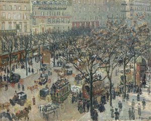 Boulevard des Italiens,Morning_Sunlight