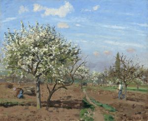 Orchard in Bloom,Louveciennes