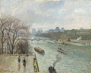 The Louvre,Afternoon Rainy Weather