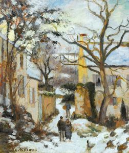 La Maison Rondest Sous La Neige, Pontoise Or Chemin De L’hermitage, Pontoise, Sous La Neige