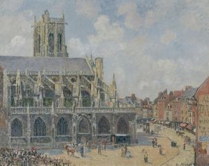L’église Saint-Jacques À Dieppe, Matin, Soleil