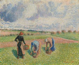 Paysannes Ramassant Des Herbes, Éragny
