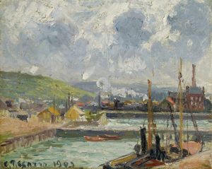 Darse De Pêche Et Bassin Duquesne, Dieppe, Temps Gris Lumineux
