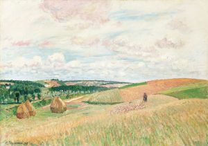 Les Coteaux De Thierceville, Meules, Berger Et Troupeau