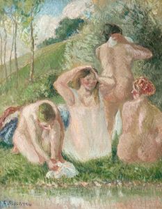 Groupe de baigneuses