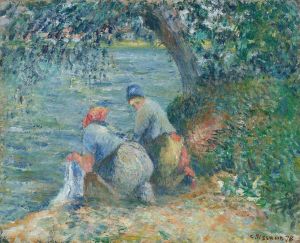 Laveuses au bord de l’eau, Pontoise