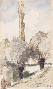 Paysage aux arbres