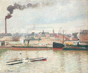 Vue sur la gare d’Orléans, Saint-Sever, Rouen