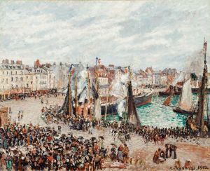 The Fish Market, Dieppe; Grey Weather, Morning