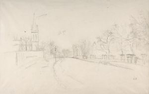 All Saints Church, Upper Norwood seen from the north side of Beulah Hill