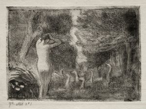 Bather and Geese