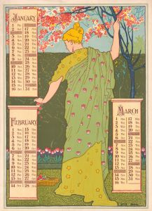 Poster calendar for 1897. January, February, March