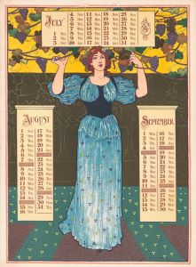 Poster calendar for 1897. July, August , September