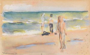 Badende am Strand