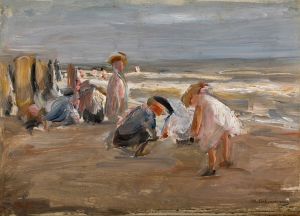 Spielende Kinder am Strand