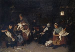 Women Plucking Geese