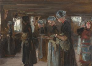 Kompositionsstudie zur ,Flachsscheuer in Laren
