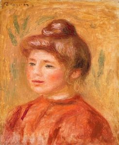 Bust of Woman in Red
