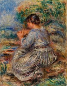 Girl Seated in a Landscape