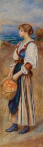 Girl with Basket of Oranges