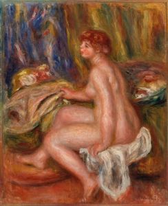 Seated Female Nude, Profile View