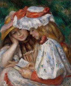 Two Girls Reading