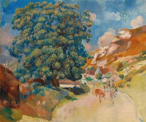 Le Grand Arbre Au Bord De La Route