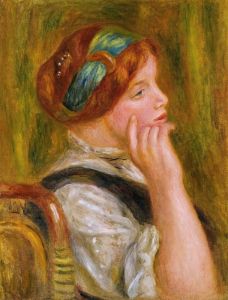 Portrait De Femme Au Bandeau Vert