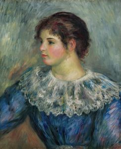 Portrait En Buste De Jeune Fille