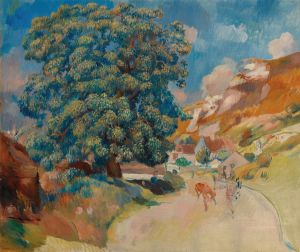 Le Grand Arbre Au Bord De La Route