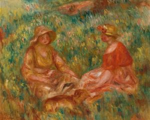 Deux Filles Dans Un Pré