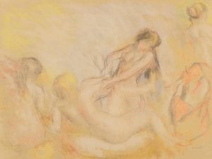 Les Baigneuses au crabe, I