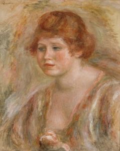Jeune femme à la rose