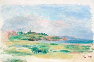 Golfe, mer, falaises vertes