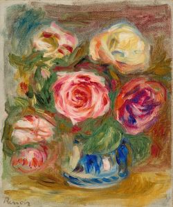 Vase de roses