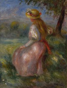 Jeune fille en rose