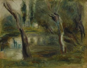 Saule au bord d’une mare