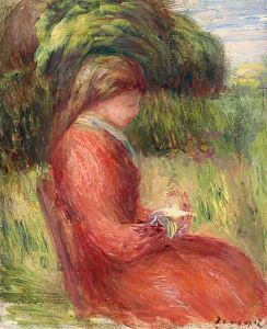 Jeune femme assise