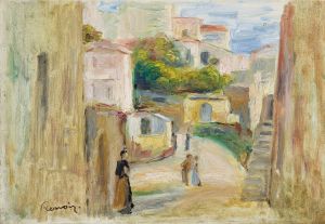 Vue de village, Route à Cagnes