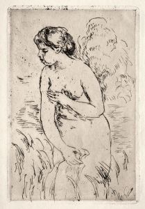 Bather Standing Up to Her Knees