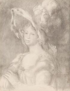 Jeune femme en buste