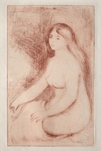 Baigneuse assise