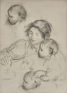 Gabrielle et Jean Renoir jouant—Étude