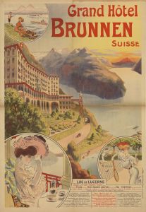 Grand Hôtel Brunnen. Suisse. Lac de Lucerne. vue splendide. coin le plus célèbre de l’histoire suisse