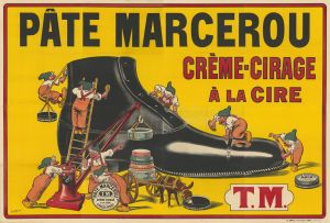 Pâte Marcerou. Crème-cirage à la cire. TM.