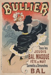 Bullier. Tous les jeudis Bal masqué, fête de nuit. Samedis et dimanches Bal