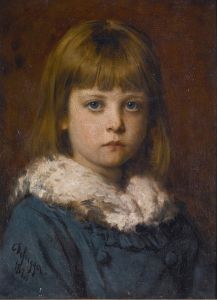 The little girl
