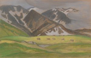 Schweizer Alpenlandschaft mit weidenden Kühen
