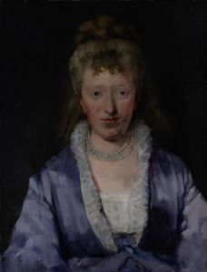 Portrait of a Dame with a Violet Dress