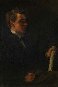 Studiosus Michaelis, mit Papierrolle